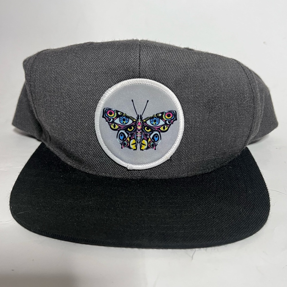 Butterfly Patch Flat Bill Hat